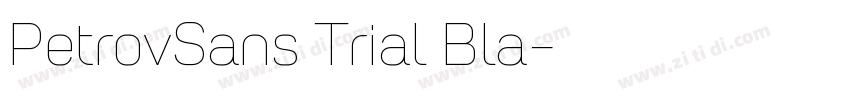 PetrovSans Trial Bla字体转换